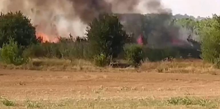 Евакуират села край границата заради пожара
